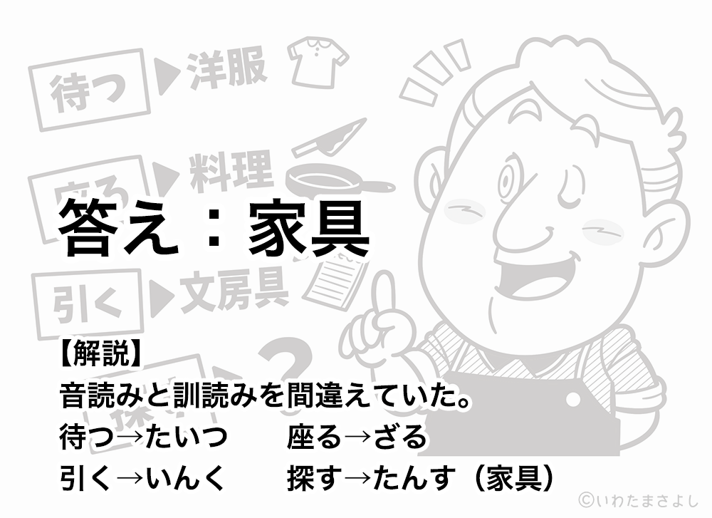 絵で見て脳トレ！なぞなぞイラスト