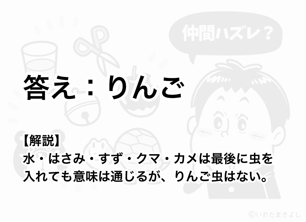 絵で見て脳トレ！なぞなぞイラスト