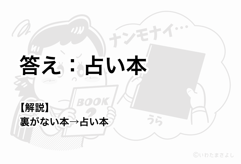 絵で見て脳トレ！なぞなぞイラスト