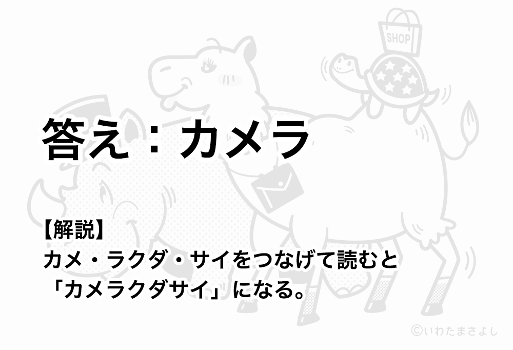 絵で見て脳トレ！なぞなぞイラスト