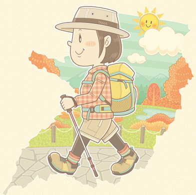 コミカルタッチが得意な京都在住イラストレーターいわたまさよし ポスターイラスト制作