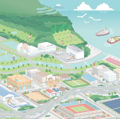 街のイラストが得意な京都在住イラストレーターいわたまさよし 街並みイラスト制作