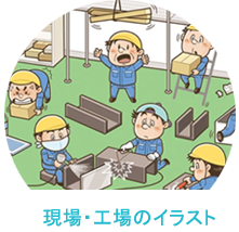 イラストレーターいわたまさよし 工場・現場のイラスト