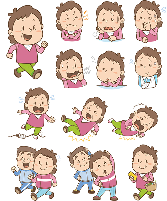 医療や医薬品_コミカルタッチ_コミカルイラスト_イラストレーターいわたまさよし