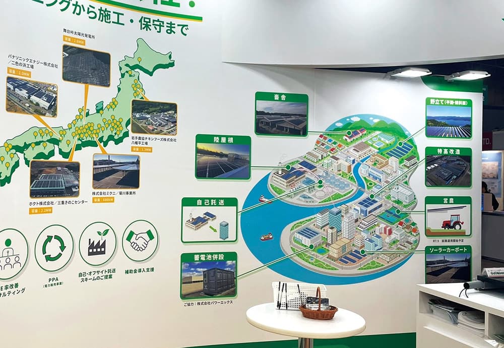 街並み｜俯瞰図・鳥瞰図・アイソメトリックイラスト｜展示会パネル用の街並み俯瞰図・アイソメトリックイラスト制作